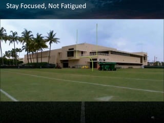 45
Stay Focused, Not Fatigued
 