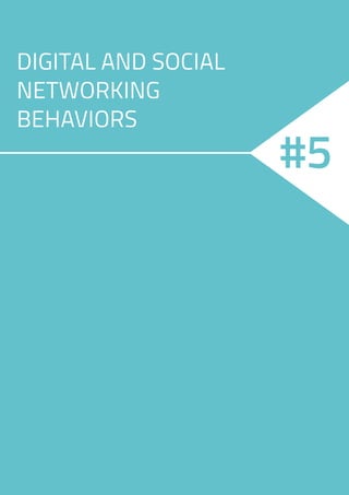 14
DIGITAL AND SOCIAL
NETWORKING
BEHAVIORS
#5
 