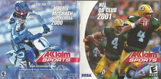 Nfl quarterback club 2001 manual ntsc dreamcast