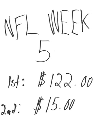 Nfl week 5 picks