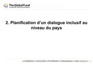 35 
2. Planification d’un dialogue inclusif au 
niveau du pays 
 
