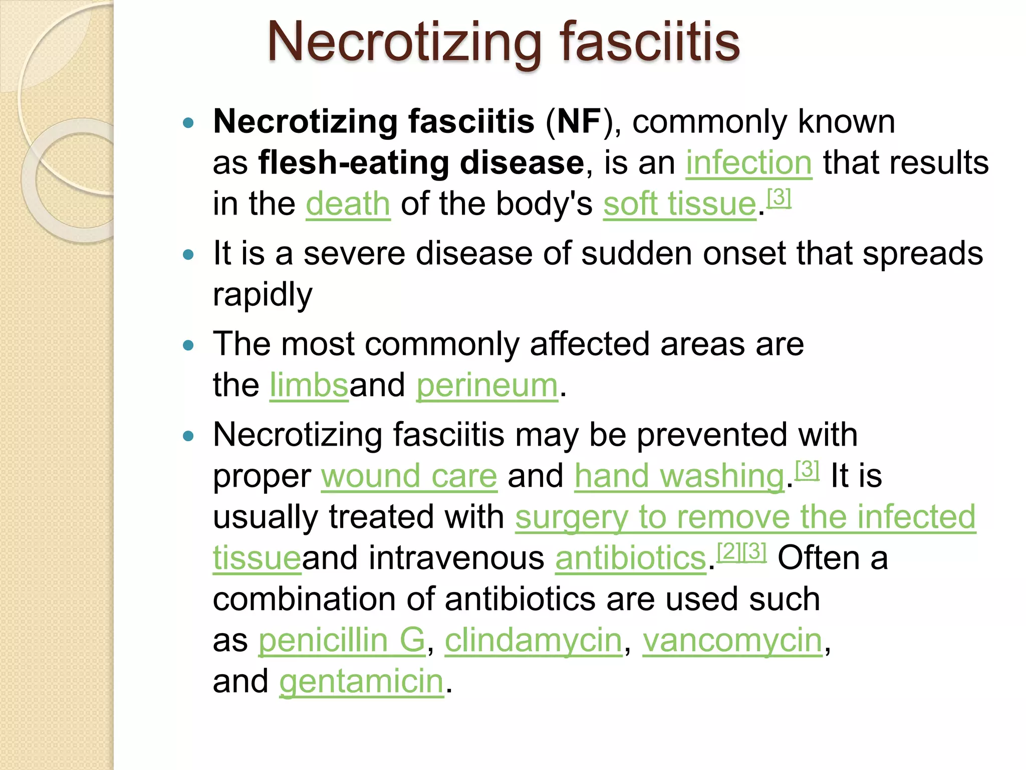Necrotizing fasciitis Case presentation | PPT