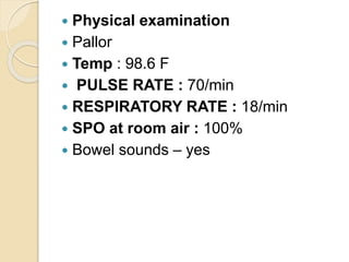 Necrotizing fasciitis Case presentation 