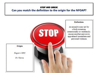 Stop and Check:

Can you match the definition to the origin for the NFOAP?

 