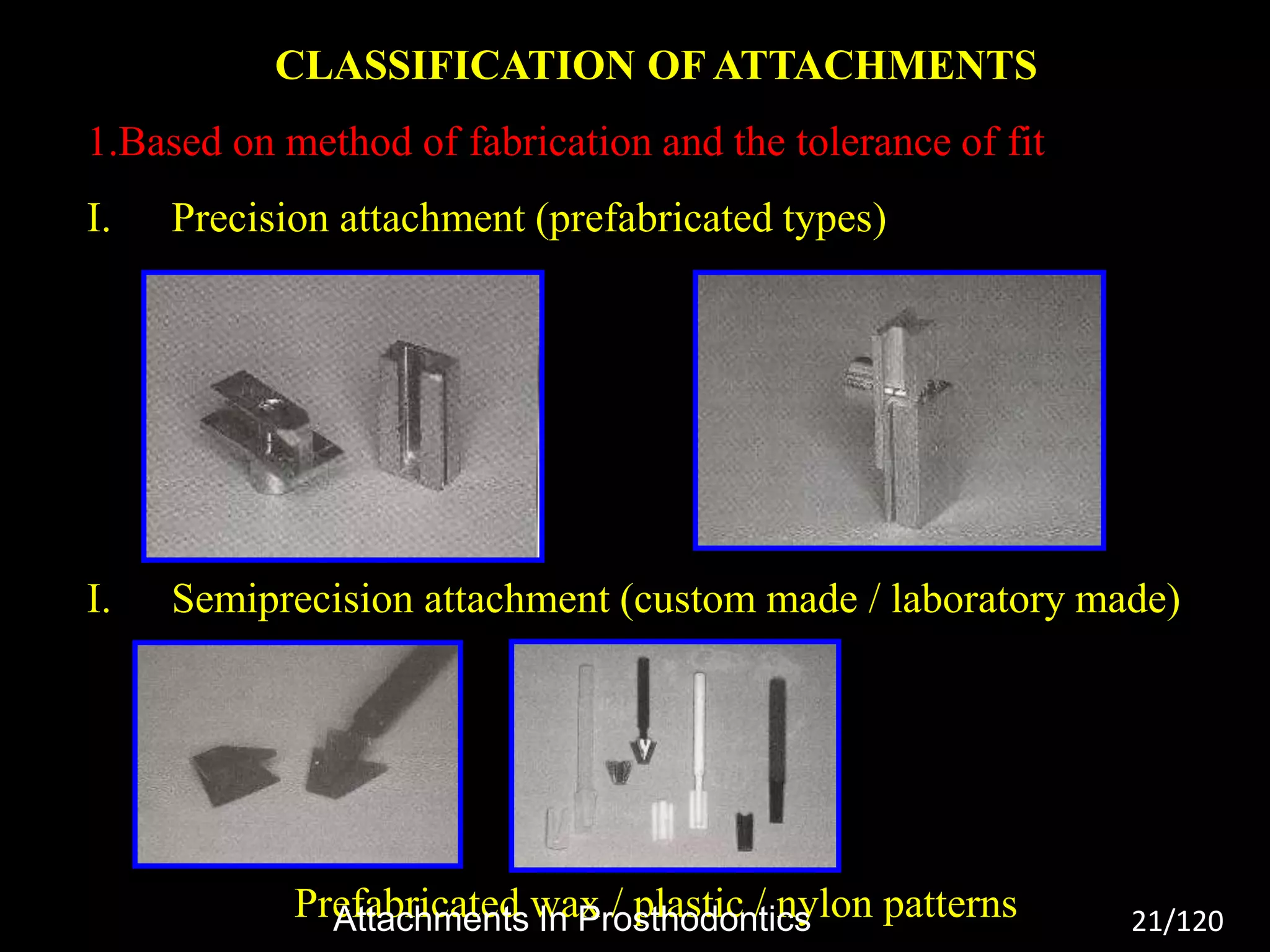 Attachments In Prosthodontics | PPTX