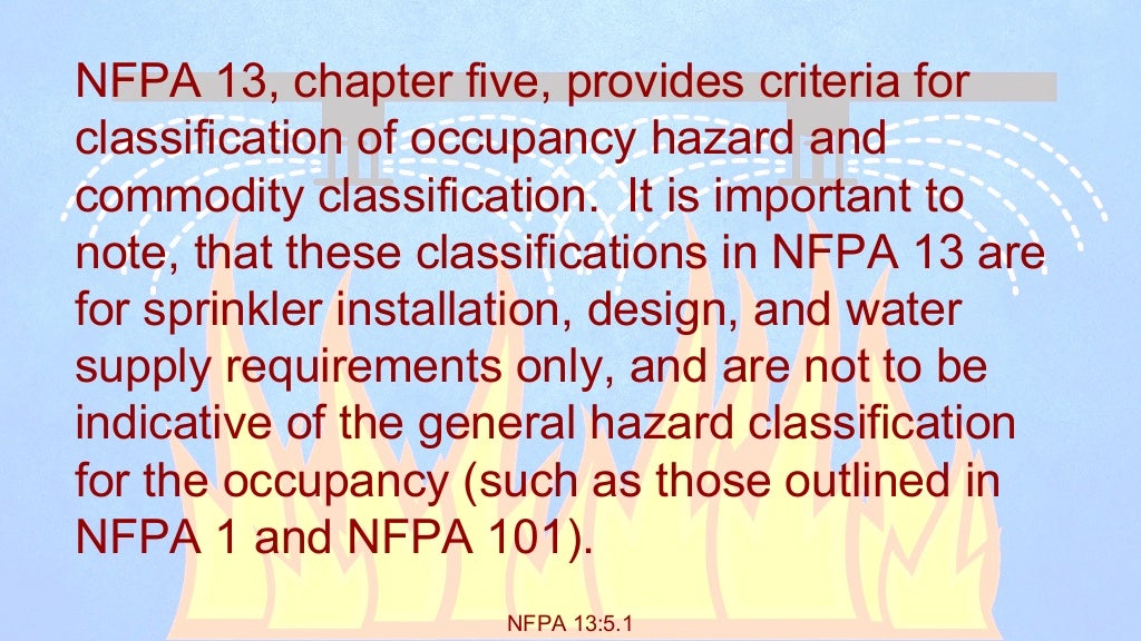 Basic Guide to NFPA 13 Occupancy and Commodity Classifications