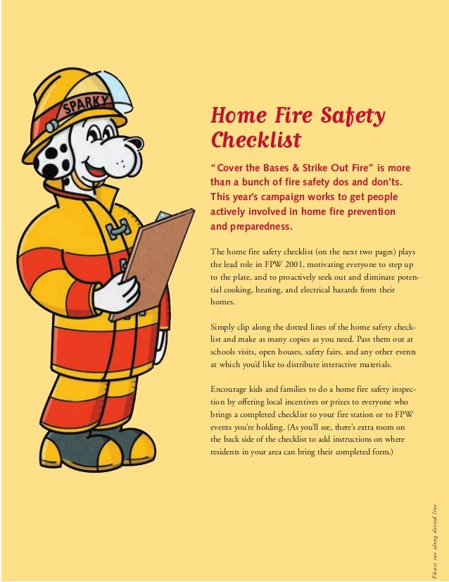 Nfpa20home20fire20safety20checklist