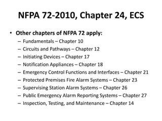 Nfpa72 emergingcommsystemsorlando2010 | PPTX