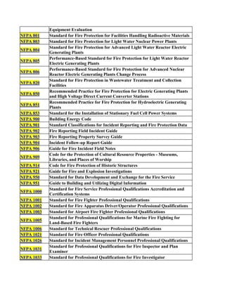 Nfpa List.pdf Nfpa coods list2 | PDF