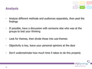 Focus Test Message Testing your messages with focus groups | PDF