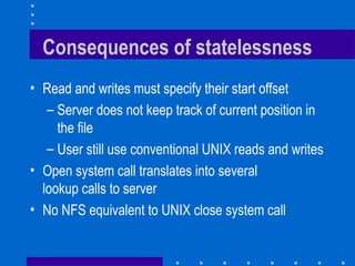 Design and Implementation of the Sun Network Filesystem (NFS ...