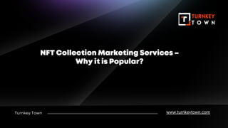 Turnkey Town
NFT Collection Marketing Services –
Why it is Popular?
www.turnkeytown.com
 