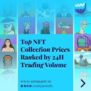 Top NFT Collection Prices Ranked by 24H Trading Volume|| SWIPE >>>> 