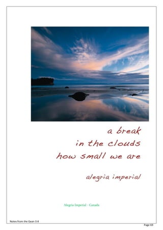 Alegria Imperial - Canada



Notes from the Gean 3:4
                                                      Page 69
 