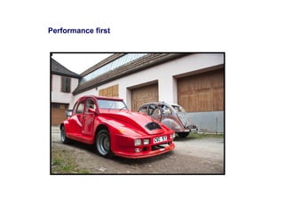 Performance first 
 