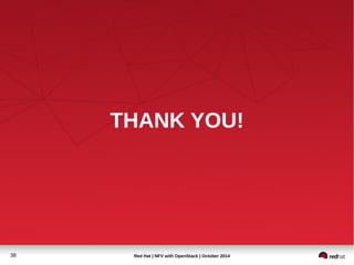 THANK YOU! 
Red Hat | NFV with 38 OpenStack | October 2014 
