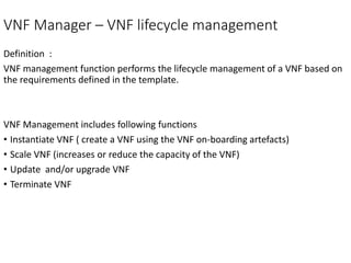 NFV management and orchestration framework architecture | PPTX