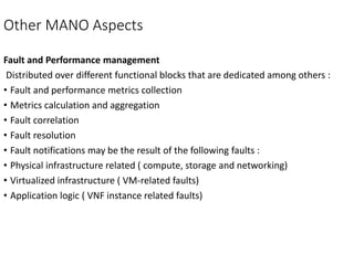 NFV management and orchestration framework architecture | PPTX