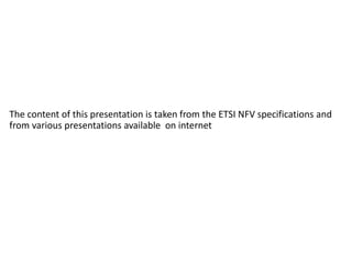 NFV management and orchestration framework architecture | PPTX