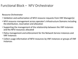 NFV management and orchestration framework architecture | PPTX