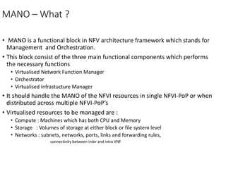 NFV management and orchestration framework architecture | PPTX