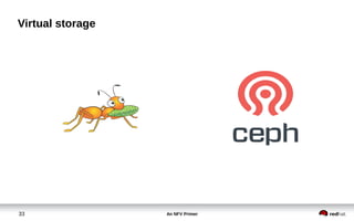 An NFV Primer33
Virtual storage
 