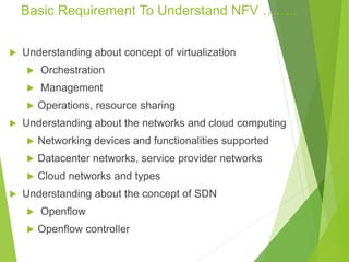 Network Function Virtualization : Overview | PPTX