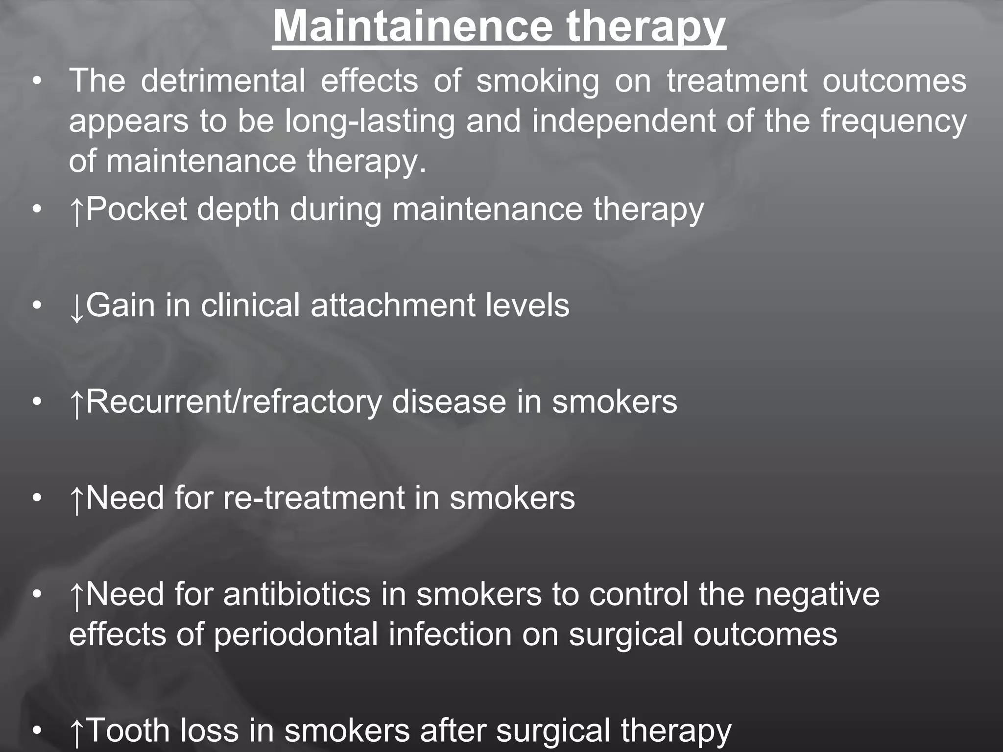 Smoking and periodontal disease PPT