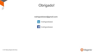 Obrigado!
/rodrigoobiassi
rodrigoobiassi@gmail.com
/rodrigoobiassi
 