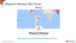 Magento Meetup São Paulo
https://www.meetup.com/pt-BR/Magento-Meetup-Sao-Paulo/
 