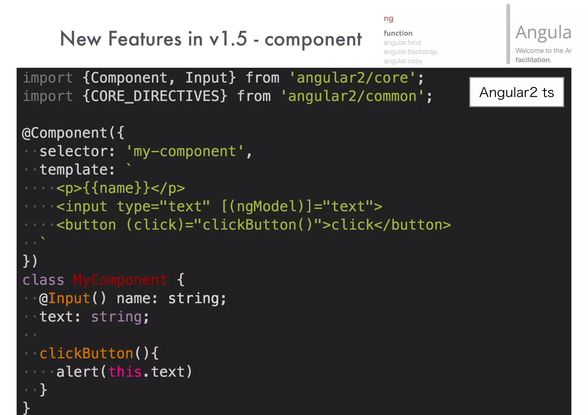 New Features in Angular 1.5