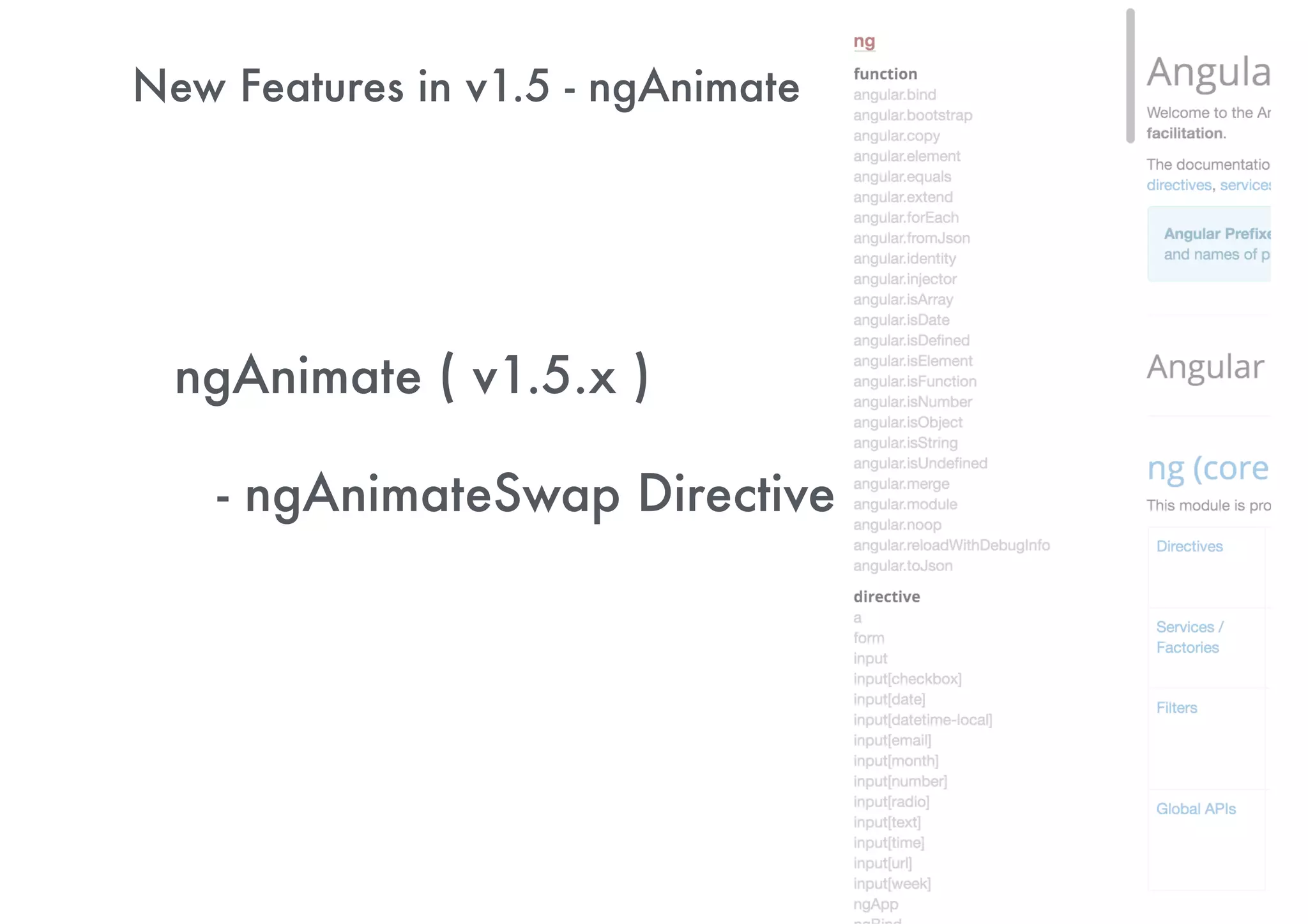 New Features in Angular 1.5