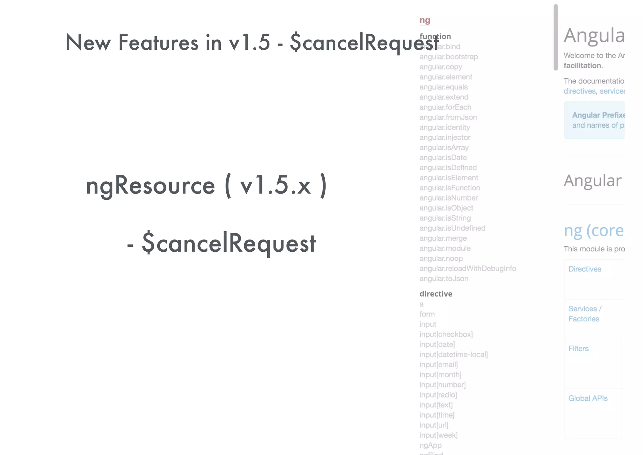 New Features in Angular 1.5
