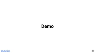 @hakanson 30
Demo
 