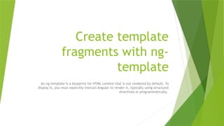 Mastering Angular ng-template: Conditional Rendering and Template ...