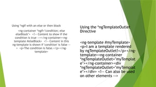Mastering Angular ng-template: Conditional Rendering and Template ...