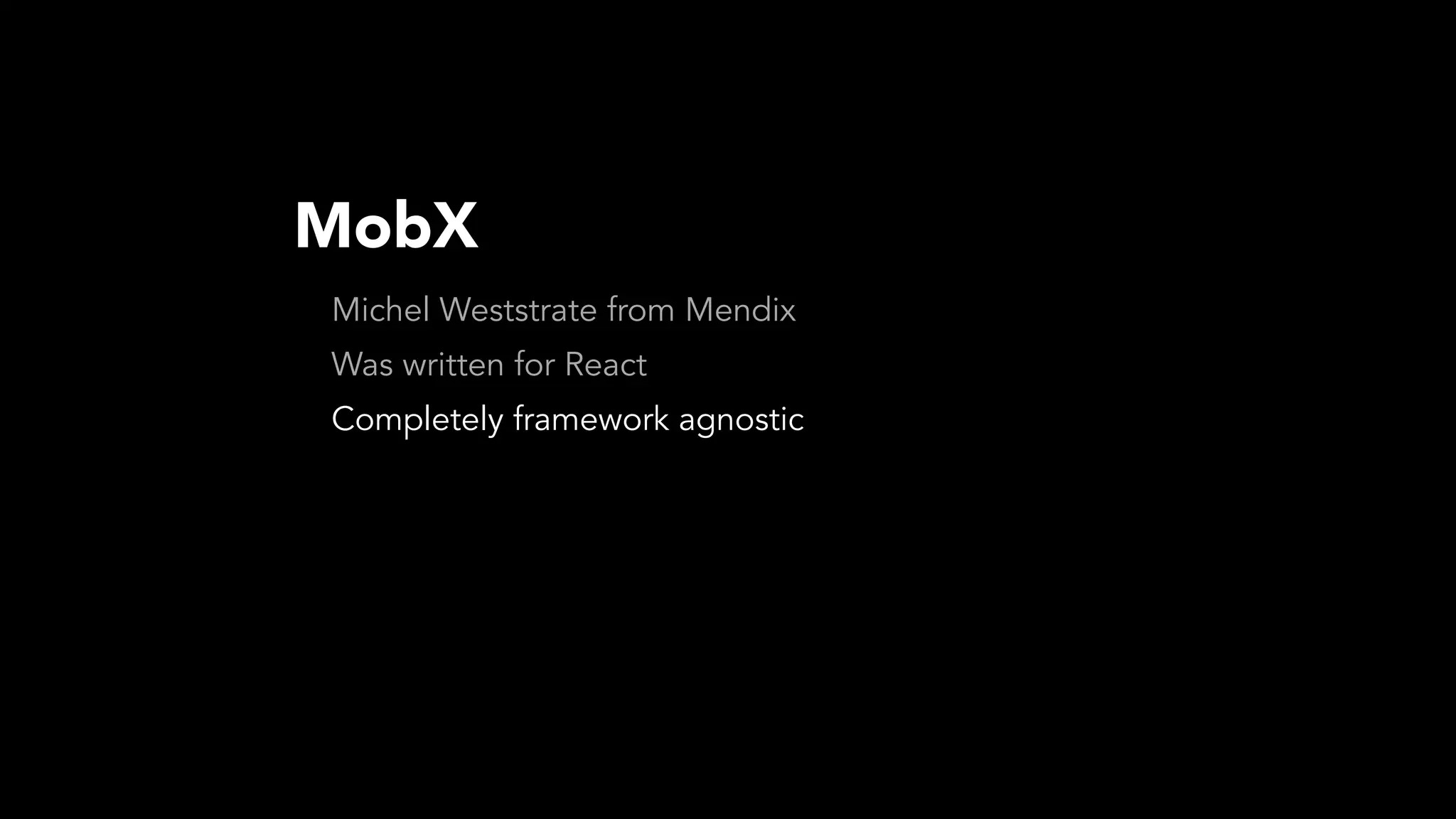 Taking the state out of
components
 