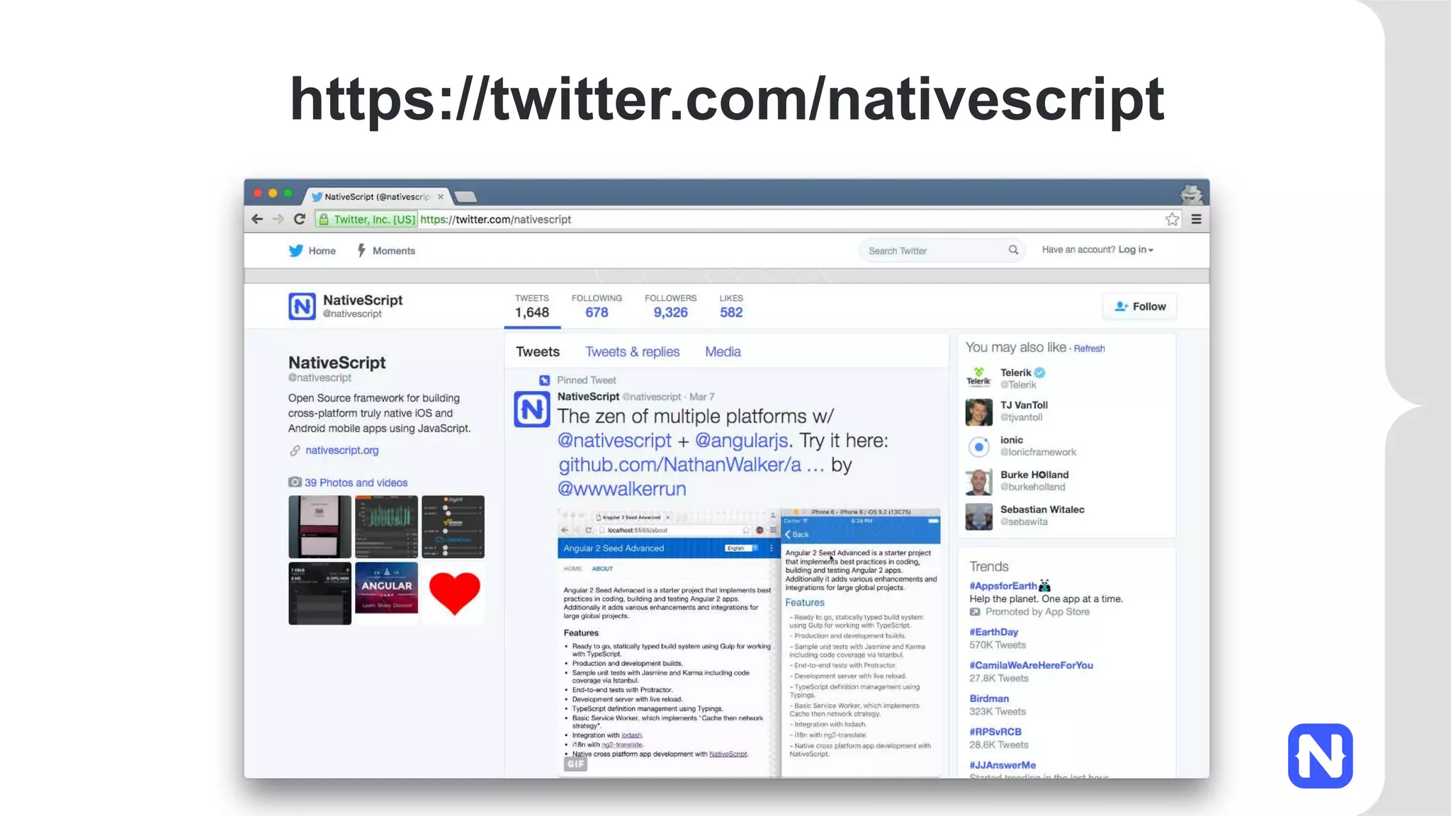 https://twitter.com/nativescript 