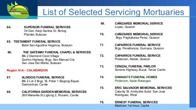 San Fernando Funeral Homes Batangas City San Fernando Funeral Homes Batangas City