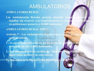 establecimientos de la red tradicional. Bolivar | PPT