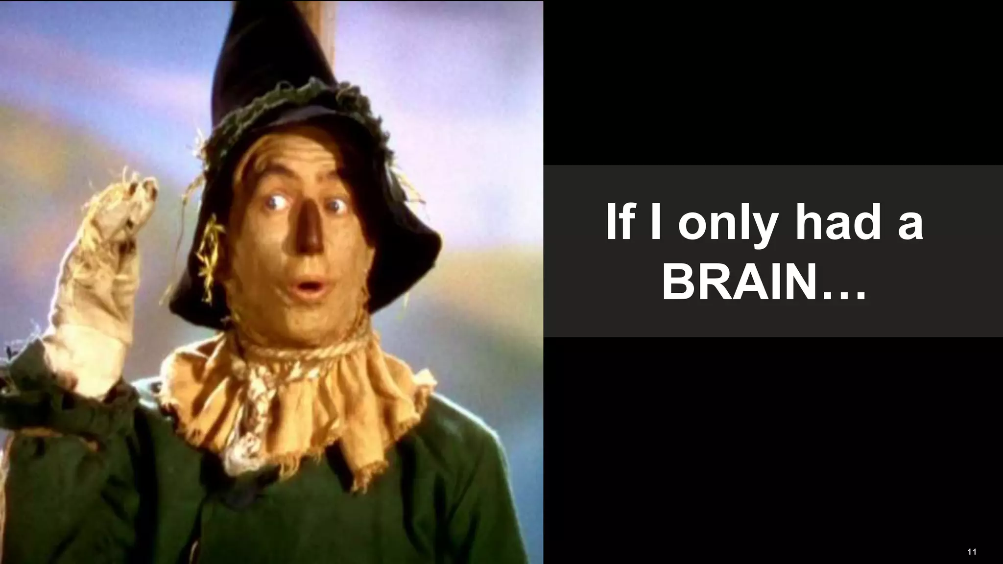 11© 2017 FORRESTER. REPRODUCTION PROHIBITED.
If I only had a
BRAIN…
 