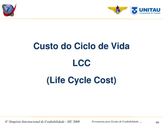 SIC 2008 - Simpósio Internacional de Confiabilidade