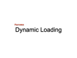 FEATURES 
Dynamic Loading 
 