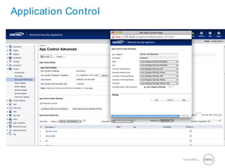 20 SonicWALLConfidential
Application Control
 