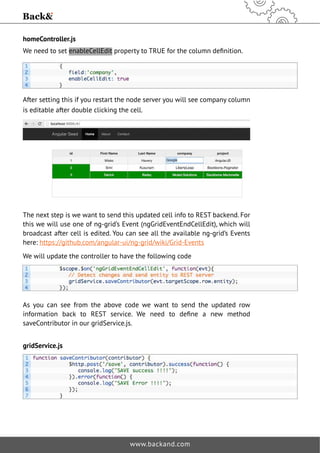 ng-grid and a Simple REST API | PDF