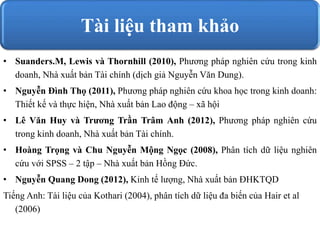 Phương pháp nghiên cứu khoa học trong kinh doanh thiết kế và thực hiện   sách kinh tế