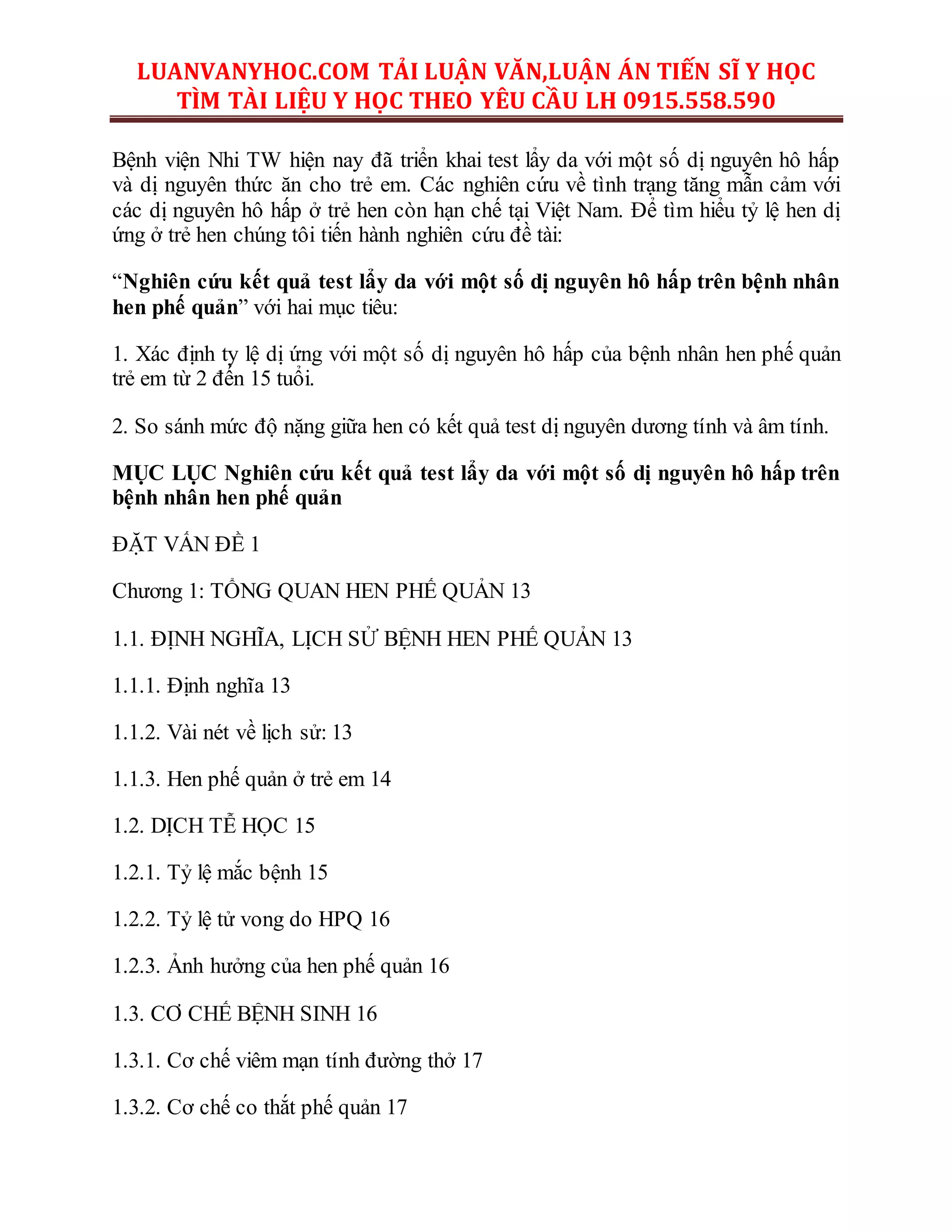Test Lay Da Nghien cuu ket qua test lay da voi mot so di nguyen ho hap tren benh ...