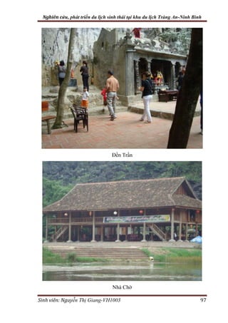 Đề tài Nghiên cứu, phát triển du lịch sinh thái tại khu du lịch Tràng An-Ninh Bình sdt/ ZALO 09345 497 28	