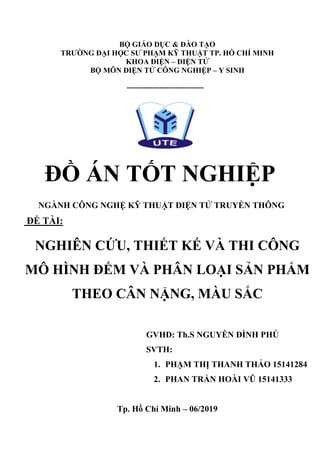 Đề tài Mô hình đếm phân loại sản phẩm theo cân nặng màu sắc
