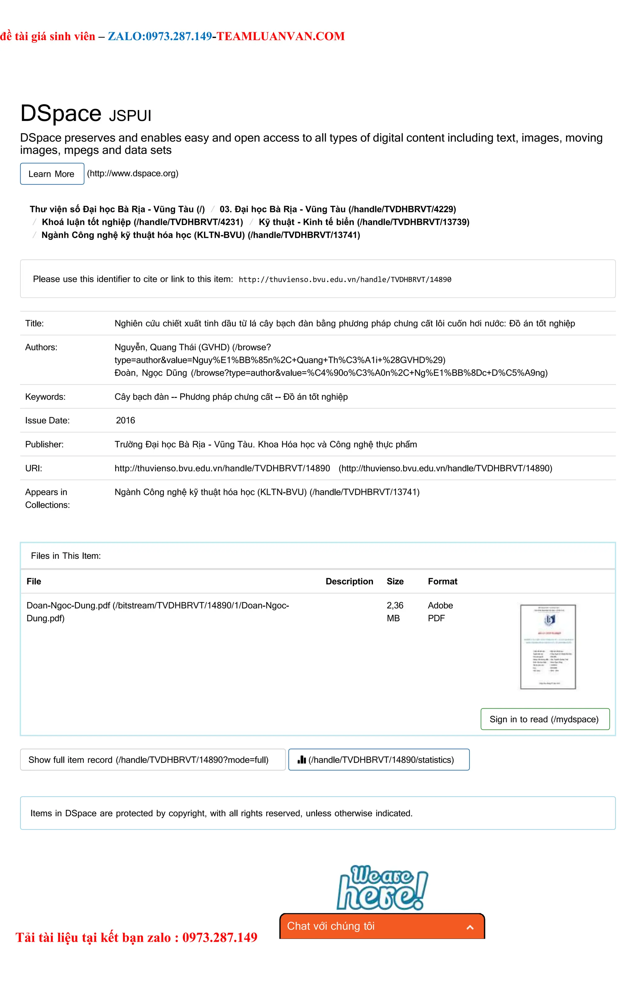 Nghiên cứu chiết xuất tinh dầu từ lá cây bạch đàn bằng phương pháp ...